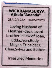 Obituary notices