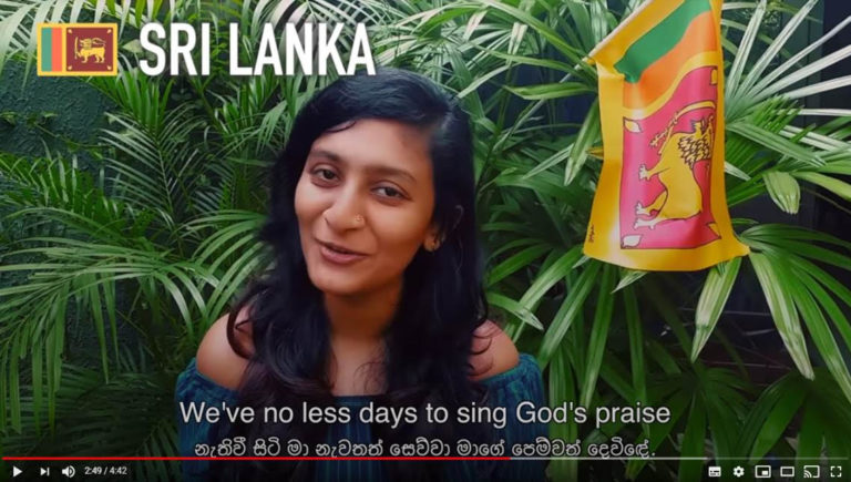 50 Countries unite singing Amazing Grace