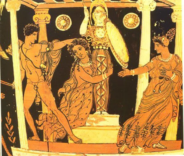 Ajax-dragging-away-Cassandra