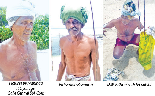 The sight of fishermen 