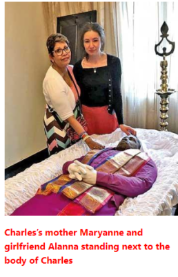 Charles’s mother Maryanne and girlfriend