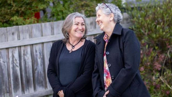 Sandi (left) and Jennifer (right) got married in Australia