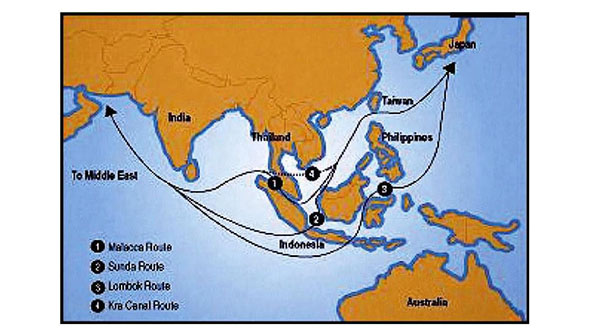 Cutting the Asian Suez Canal