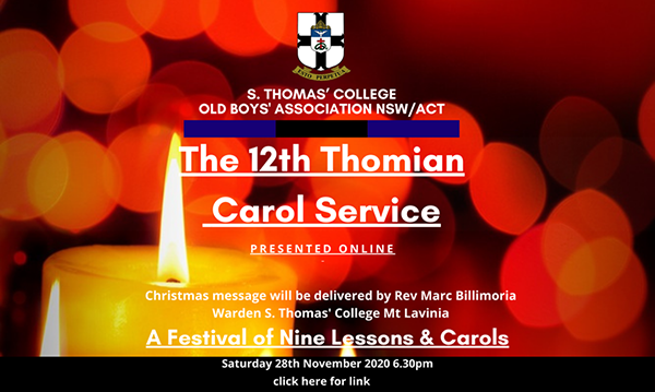 STC OBA NSW-ACT online Carol Service 2020 - A Festival Service of Nine Lessons and Carols