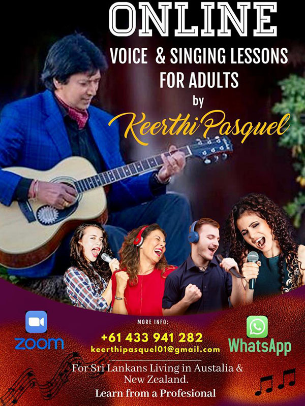 ONLINE Voice & Singing Lessons for Adults by Keerthi Pasquel
