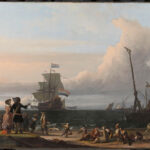 Painting of Dutch Trading Fleet by Ludolf Bakhuizen