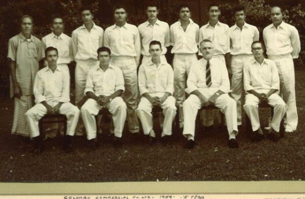 1959 Colombo Commercial Co. Cricket Team, Marco seated middle