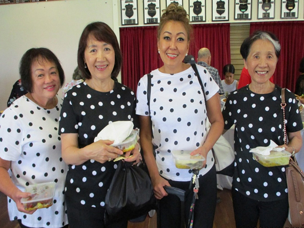 The talented Line Dancers: The Fab Four- Helen, Chen, Stephanie and Kanisha