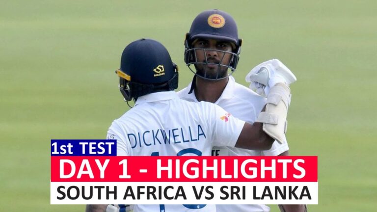 Cricket – Test Match – South Africa vs Sri Lanka 2020 – Watch Highlights