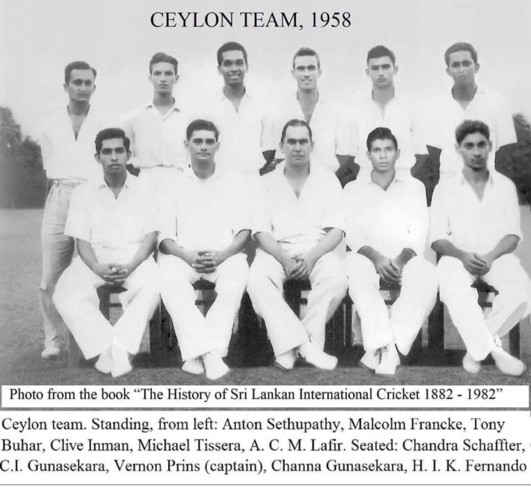 Rare Sri Lanka (Ceylon) Cricket Photos – including the Ceylon 1958 Cricket Team