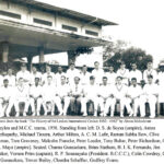 Ceylon Cricketers in late fifties with the MCC