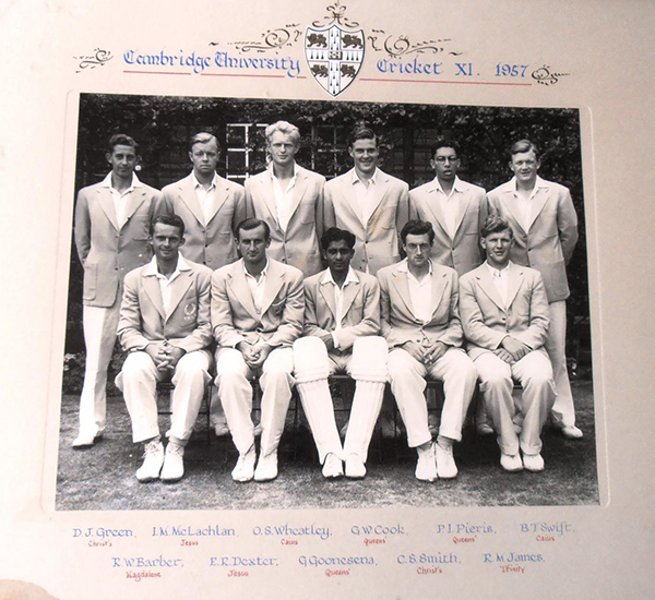 Remembering cricketing great, P.I. (Ian) Pieris (1955)