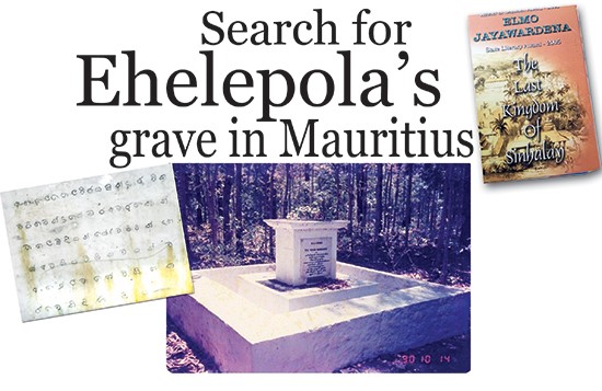 Search for Ehelepola’s grave in Mauritius