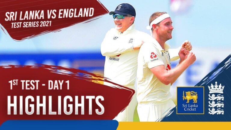Cricket – Watch Highlights – 1st Test – Sri Lanka vs England Test Series 2021