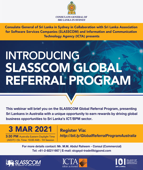 WEBINAR ON INTRODUCING SLASSCOM GLOBAL REFERRAL PROGRAM