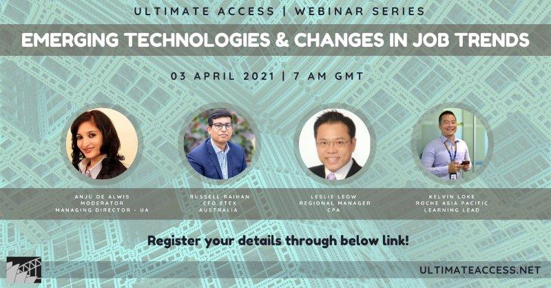 Emerging technologies and changes in job trends - Ultimate Access | Webinar series