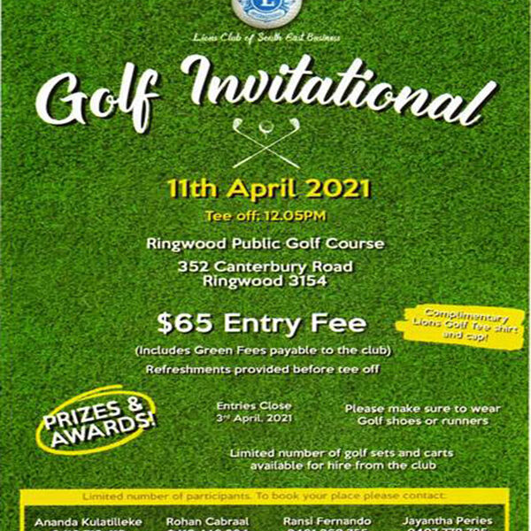 Golf Invitational 11th April 2021