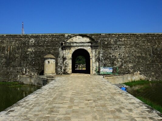 Jaffna Fort archaeological monument in the Peninsula