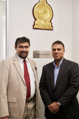 The Consulate General of Sri Lanka in Sydney has been renovated and refurbished on the initiatives taken by Mr. Lakshman Hulugalle, Consul General of Sri Lanka in Sydney. The management of the building agreed to undertake the facelift to the Reception area; Board room and the Office room of the Consul General on complementary without any financial burden on the Sri Lankan government. The Consul General also re-negotiated the rental reduction to the office premises of the Sri Lankan Consulate in Sydney and renewed the Agreement for 5 years resulting a huge amount of savings to the Sri Lankan Government. To mark the occasion, the Consul General organized an event with soft opening of Sri Lanka Mission in Sydney on Thursday, 11th March 2021 inviting officers of the building management, representatives of the Sri Lankan Associations and the selected Sri Lankan dignitaries in Sydney. In line with the Sri Lankan customary guests were invited to light the traditional oil lamp and to Sri Lankan traditional delicacies which were organized by the staff of the Consulate General of Sri Lanka in Sydney. In his short remarks, the Consul General stated that the renovation and refurbishment of Sri Lanka Mission in Sydney has been done after laps of 15 years. “With facelift to the Mission, the Sri Lankan community in New South Wales and Queensland will receive a better service from the Consulate Office”, Consul General said. He also thanked the management of the building for accepting his requests and prompt response in undertaking the renovation and refurbishment on a complimentary basis. The invited guests expressed their pleasure to the changes in the Mission and appreciated the initiatives taken by the Sri Lankan Consul General in Sydney. Consulate General of Sri Lanka in Sydney 12th March 2021