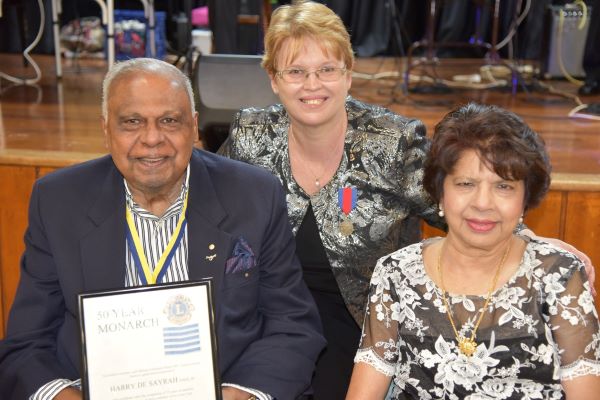 LION HARRY DE SAYRAH OAM HONOURED BY LIONS CLUBS INTERNATIONAL