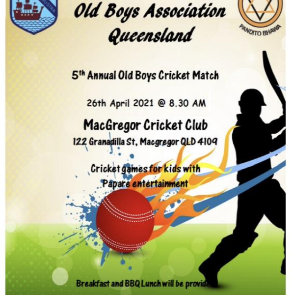 Richmond Mahinda old boys Association Queensland 5th Annual old boys Cricket match(Brisbane event)