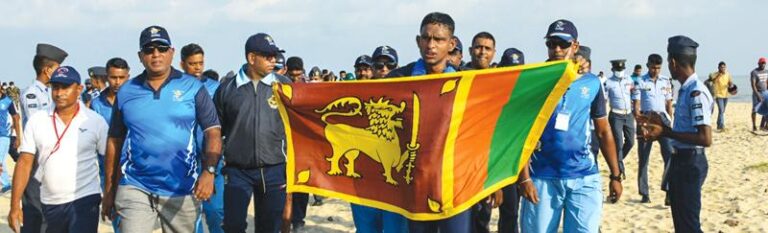 SLAF swimmer who set a world record to swim across the Palk Strait-BY NIROSHA RAJAPAKSE