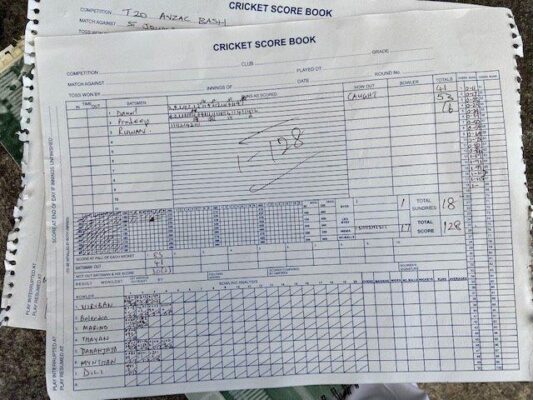 St John’s College (SJC) vs St Thomas’ College (STC) Inaugural Cricket Encounter – Sydney 25th April 2021 