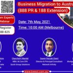 Webinar on subclass 888 Permanent Residency and subclass 188 Extension
