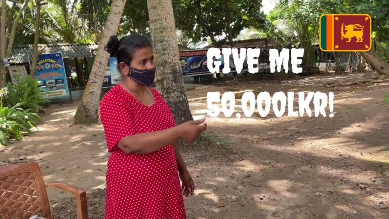 Greedy Sri Lankan Lady | Galle Turtle Hatchery