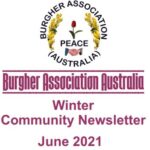 Burgher Association Australia - Winter Community Newsletter - June 2021