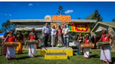 Invitees Lighting the Oil Lamp