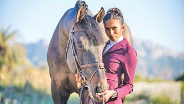 Matilda Karlsson with her horse