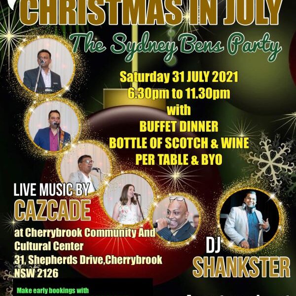 St. Benedicts College OBU NSW Presents – Christmas in July (31 July 2021) – Sydney event