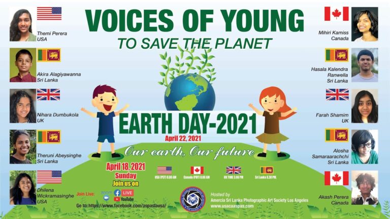 CELEBRATING THE EARTH DAY 2021: THE VOICE OF THE NEXT GENERATION – 22nd April 2021