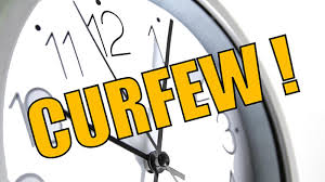 Curfew between 10pm and 4 a.m. from tomorrow