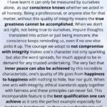 Integrity