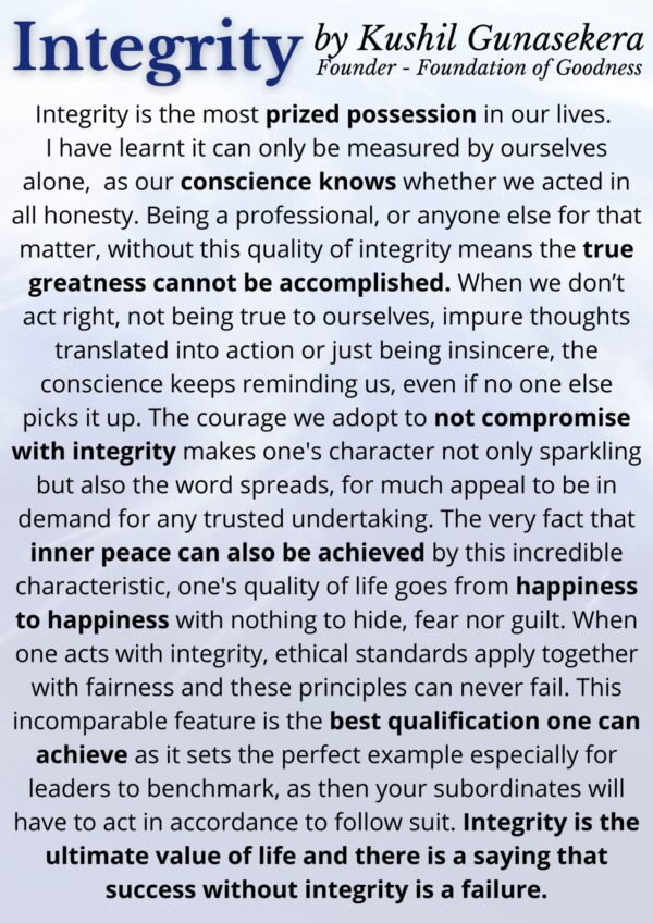 Integrity