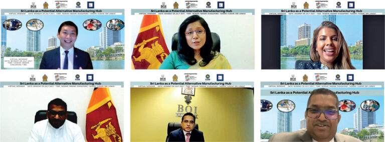 SLHC in Singapore hosts webinar on ‘Sri Lanka as a Potential Alternative Manufacturing Hub’