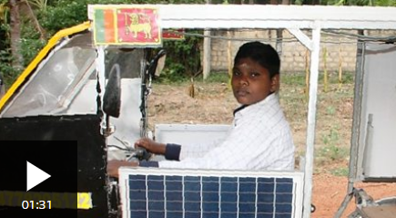 Sri Lankan teenager builds solar-powered Tuk-Tuk from scraps