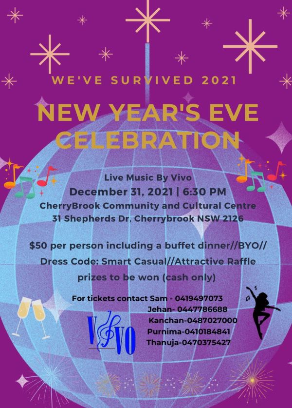New Year's Eve Celebration - We've Survived 2021 (Sydney event)