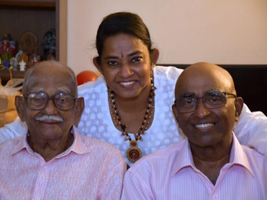 Mr Sachithananthan St Thomas’s College longstanding teacher celebrates his 97th birthday - by STC OBA NSW/ACT