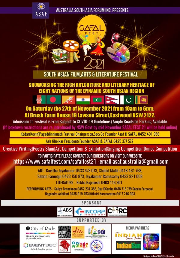 South Asian Film, Arts & Literature Festival 2021