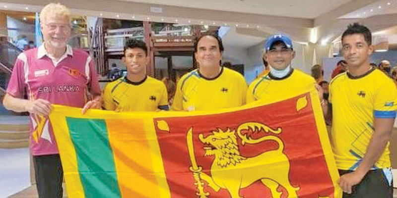 The Sri Lanka Wheelchair Tennis Team