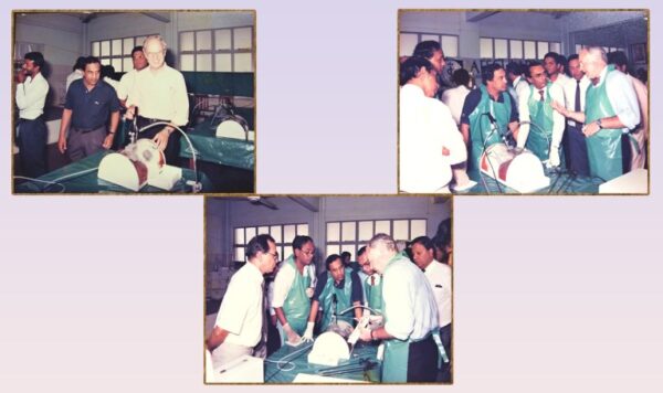 The first laparoscopic surgery workshop in Sri Lanka was conducted in 1995 by the members of The Royal College of Surgeons of England who attended the meeting.