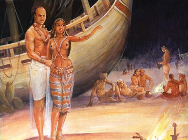 Meeting of Kuveni and Prince Vijaya