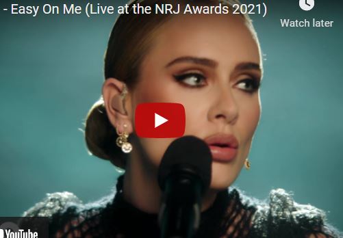 Adele - Easy On Me (Live at the NRJ Awards 2021)