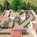 Architectural plan of the Bodhi Dhamma Buddhist vihara and the Bodhi wall built for the sapling of the sacred Jaya Sri Maha Bodhi in Bendigo Australia