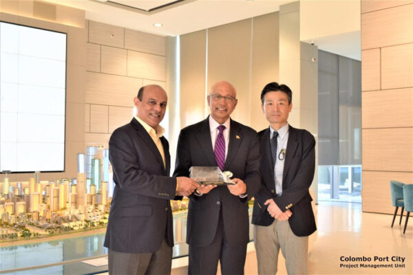 Port City's Raja Edirisuriya Welcomes Sri Lanka's Ambassador to Japan and General Manager of Mitsubishi