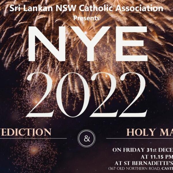Sri Lanka NSW Catholic Association presents NYR Year 2022