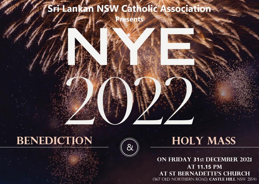 NYE Midnight Mass 2022 Flyer